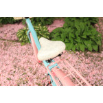 Dámsky retro bicykel 26" Lavida 3-prevodový hliníkový rám 17,5" Modrý, ružové kolesá